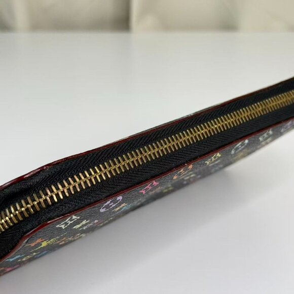 Louis Vuitton Black Multicolor Wallet with Colorful Monogram Design - Picture 7 of 8
